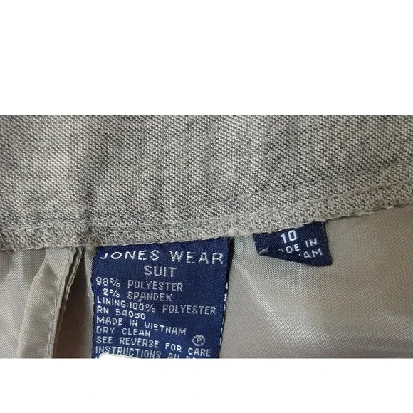 Jones Wear Gray Dress Pants Career Business Casual‎ Trousers - Picture 6 of 6